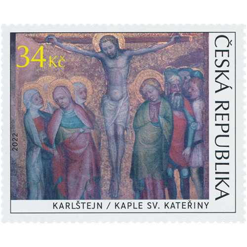 České gotické malby 34 Kč / (J. Kavan)